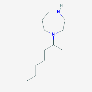 molecular formula C12H26N2 B6331637 1-(Heptan-2-yl)-1,4-diazepane CAS No. 1240575-03-4