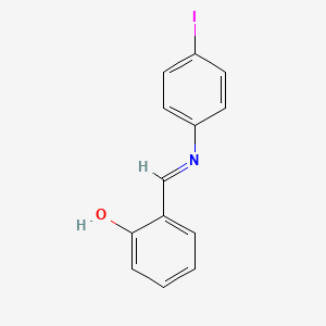 molecular formula C13H10INO B6331654 N-(Salicylidene)-4-iodoaniline CAS No. 3489-07-4