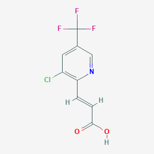 (E)-3-[3-chloro-5-(trifluoromethyl)pyridin-2-yl]prop-2-enoic acid