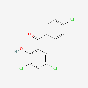 molecular formula C13H7Cl3O2 B6331720 2-Hydroxy-3,5,4'-trichlorobenzophenone;  98% CAS No. 99585-50-9