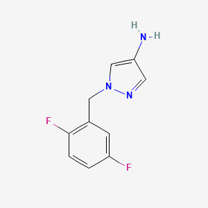molecular formula C10H9F2N3 B6331751 1-[(2,5-Difluorophenyl)methyl]-1H-pyrazol-4-amine CAS No. 1240574-07-5
