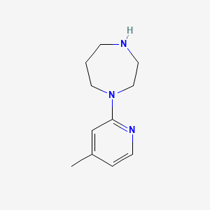 molecular formula C11H17N3 B6331774 1-(4-甲基吡啶-2-基)-1,4-二氮杂环己烷 CAS No. 1249958-77-7
