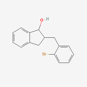 molecular formula C16H15BrO B6331793 2-(2-Bromophenyl)-indan-1-ol CAS No. 1282572-67-1
