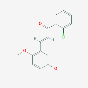 molecular formula C17H15ClO3 B6331803 (2E)-1-(2-Chlorophenyl)-3-(2,5-dimethoxyphenyl)prop-2-en-1-one CAS No. 219298-69-8