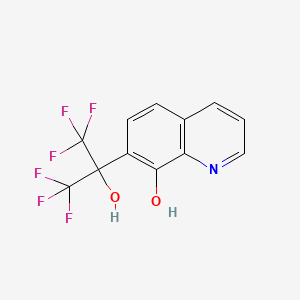 molecular formula C12H7F6NO2 B6331808 8-Hydroxy-alpha, alpha-bis(trifluoromethyl)-7-quinolinemethanol CAS No. 127873-51-2