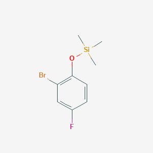 molecular formula C9H12BrFOSi B6331817 2-Bromo-4-fluoro-(trimethylsiloxy)benzene CAS No. 959001-54-8