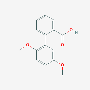molecular formula C15H14O4 B6331913 2-(2,5-Dimethoxyphenyl)benzoic acid, 95% CAS No. 3525-23-3