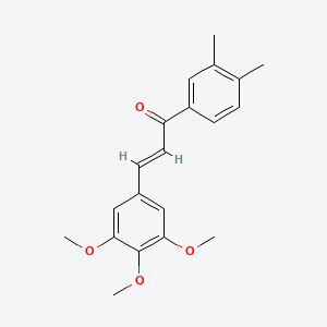 molecular formula C20H22O4 B6331920 (2E)-1-(3,4-Dimethylphenyl)-3-(3,4,5-trimethoxyphenyl)prop-2-en-1-one CAS No. 130768-86-4
