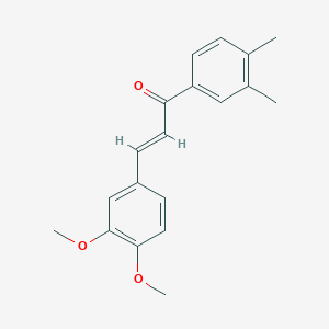 molecular formula C19H20O3 B6331925 (2E)-3-(3,4-Dimethoxyphenyl)-1-(3,4-dimethylphenyl)prop-2-en-1-one CAS No. 849764-59-6