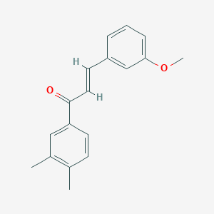 molecular formula C18H18O2 B6331928 (2E)-1-(3,4-Dimethylphenyl)-3-(3-methoxyphenyl)prop-2-en-1-one CAS No. 850476-76-5