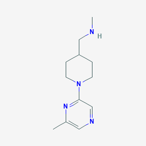 molecular formula C12H20N4 B6331938 N-Methyl-[1-(6-methylpyrazin-2-yl)piperid-4-yl]methylamine CAS No. 887922-91-0