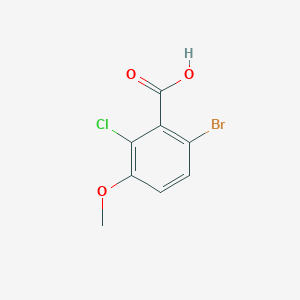 molecular formula C8H6BrClO3 B6331960 6-Bromo-2-chloro-3-methoxybenzoic acid CAS No. 1055968-54-1