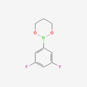 molecular formula C9H9BF2O2 B6331968 2-(3,5-Difluorophenyl)-1,3,2-dioxaborinane CAS No. 684648-47-3