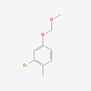 molecular formula C9H11BrO2 B6331992 2-Bromo-4-(methoxymethoxy)-1-methyl-benzene CAS No. 341006-17-5