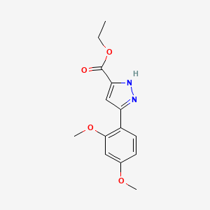 Ethyl 5-(2,4-dimethoxyphenyl)-1H-pyrazole-3-carboxylate