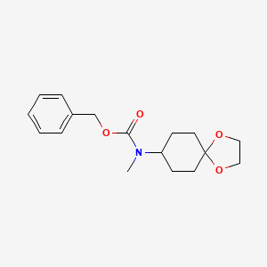molecular formula C17H23NO4 B6332017 Benzyl methyl(1,4-dioxaspiro[4.5]decan-8-yl)carbamate CAS No. 1823237-20-2