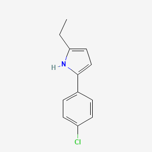 molecular formula C12H12ClN B6332053 2-(4-Chlorophenyl)-5-ethyl-1H-pyrrole CAS No. 1929585-17-0
