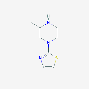 molecular formula C8H13N3S B6332071 3-Methyl-1-(1,3-thiazol-2-yl)piperazine CAS No. 873075-51-5