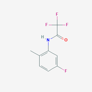 molecular formula C9H7F4NO B6332075 2,2,2-Trifluoro-N-(5-fluoro-2-methylphenyl)acetamide CAS No. 340034-19-7
