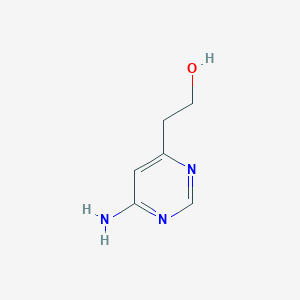 molecular formula C6H9N3O B6332096 6-Aminopyrimidine-4-ethanol CAS No. 1557697-88-7