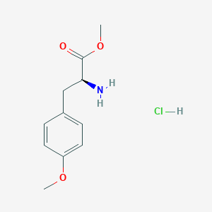 molecular formula C11H16ClNO3 B6332156 盐酸甲基（2S）-2-氨基-3-(4-甲氧基苯基)丙酸盐（H-L-Tyr(Me)-OMe.HCl） CAS No. 64657-63-2