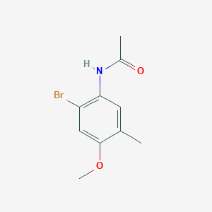 molecular formula C10H12BrNO2 B6332161 N-(2-Bromo-4-methoxy-5-methylphenyl)acetamide CAS No. 645419-16-5
