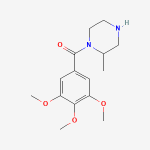 molecular formula C15H22N2O4 B6332206 2-Methyl-1-(3,4,5-trimethoxybenzoyl)piperazine CAS No. 1240565-33-6