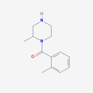 molecular formula C13H18N2O B6332207 2-Methyl-1-(2-methylbenzoyl)piperazine CAS No. 1240577-29-0