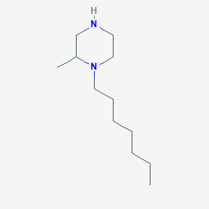 1-Heptyl-2-methylpiperazine