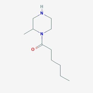 molecular formula C11H22N2O B6332224 1-(2-Methylpiperazin-1-yl)hexan-1-one CAS No. 1240565-32-5