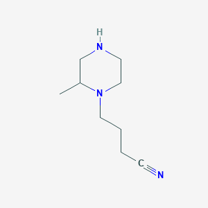 molecular formula C9H17N3 B6332248 4-(2-Methylpiperazin-1-yl)butanenitrile CAS No. 1240580-39-5