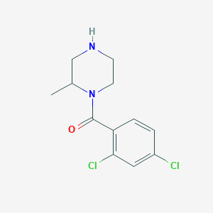molecular formula C12H14Cl2N2O B6332269 1-(2,4-Dichlorobenzoyl)-2-methylpiperazine CAS No. 1240577-19-8