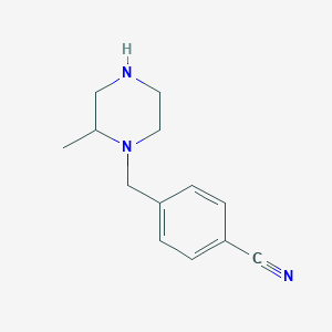 4-[(2-Methylpiperazin-1-yl)methyl]benzonitrile