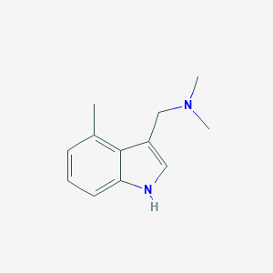 molecular formula C12H16N2 B063323 N,N-dimethyl-1-(4-methyl-1H-indol-3-yl)methanamine CAS No. 164119-81-7