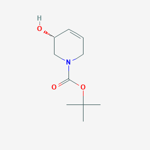 molecular formula C10H17NO3 B6332304 tert-Butyl (3R)-3-hydroxy-1,2,3,6-tetrahydropyridine-1-carboxylate CAS No. 780782-29-8