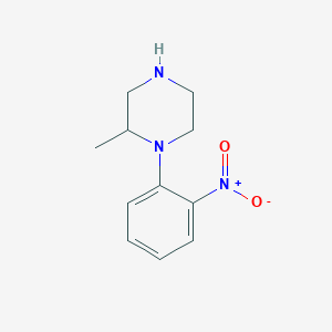 molecular formula C11H15N3O2 B6332328 2-Methyl-1-(2-nitrophenyl)piperazine CAS No. 1240574-14-4