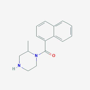molecular formula C16H18N2O B6332332 2-Methyl-1-(naphthalene-1-carbonyl)piperazine CAS No. 1240566-47-5