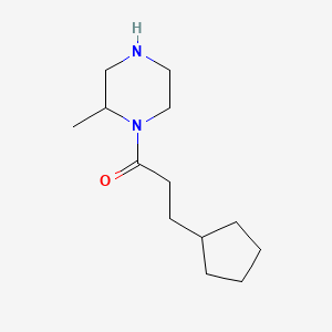 molecular formula C13H24N2O B6332342 3-Cyclopentyl-1-(2-methylpiperazin-1-yl)propan-1-one CAS No. 1240566-15-7