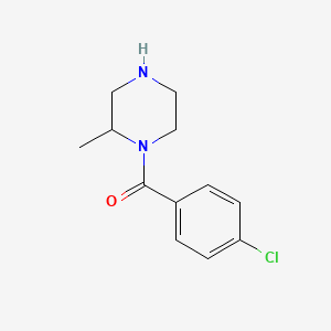 molecular formula C12H15ClN2O B6332346 1-(4-Chlorobenzoyl)-2-methylpiperazine CAS No. 1240565-53-0