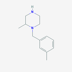 2-Methyl-1-[(3-methylphenyl)methyl]piperazine