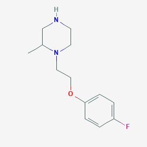 molecular formula C13H19FN2O B6332373 1-[2-(4-Fluorophenoxy)ethyl]-2-methylpiperazine CAS No. 1240571-12-3
