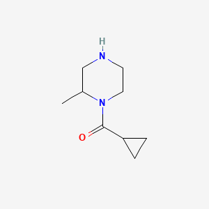 molecular formula C9H16N2O B6332388 1-Cyclopropanecarbonyl-2-methylpiperazine CAS No. 1240568-93-7