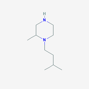 molecular formula C10H22N2 B6332406 2-Methyl-1-(3-methylbutyl)piperazine CAS No. 1226017-80-6