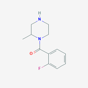 molecular formula C12H15FN2O B6332417 1-(2-Fluorobenzoyl)-2-methylpiperazine CAS No. 1240566-24-8
