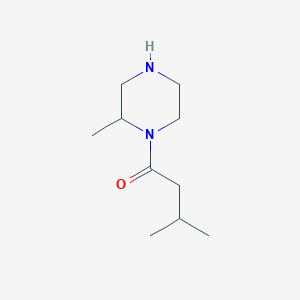 molecular formula C10H20N2O B6332419 3-Methyl-1-(2-methylpiperazin-1-yl)butan-1-one CAS No. 1240570-02-8