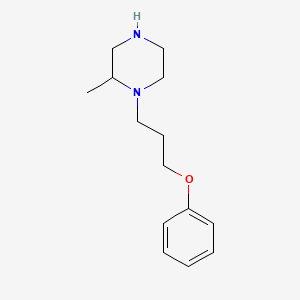 molecular formula C14H22N2O B6332448 2-Methyl-1-(3-phenoxypropyl)piperazine CAS No. 1240570-08-4