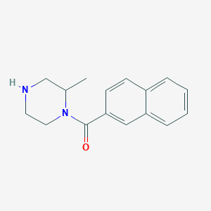 molecular formula C16H18N2O B6332449 2-Methyl-1-(naphthalene-2-carbonyl)piperazine CAS No. 1240566-58-8