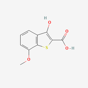 molecular formula C10H8O4S B6332464 3-Hydroxy-7-methoxy-benzo[b]thiophene-2-carboxylic acid, 95% CAS No. 1393803-54-7