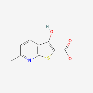 molecular formula C10H9NO3S B6332471 3-Hydroxy-6-methyl-thieno[2,3-b]pyridine-2-carboxylic acid methyl ester, 95% CAS No. 863902-67-4