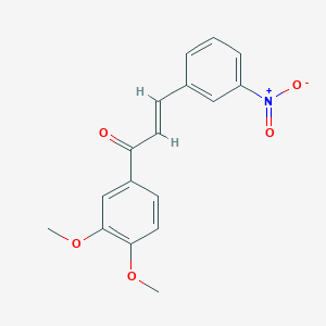 molecular formula C17H15NO5 B6332485 (2E)-1-(3,4-Dimethoxyphenyl)-3-(3-nitrophenyl)prop-2-en-1-one CAS No. 426828-89-9